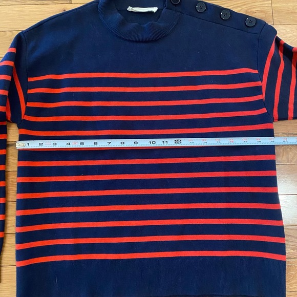 Everlane Wool Blend Crew Neck Button Shoulder Sweater Women's Size‎ L - Picture 4 of 5